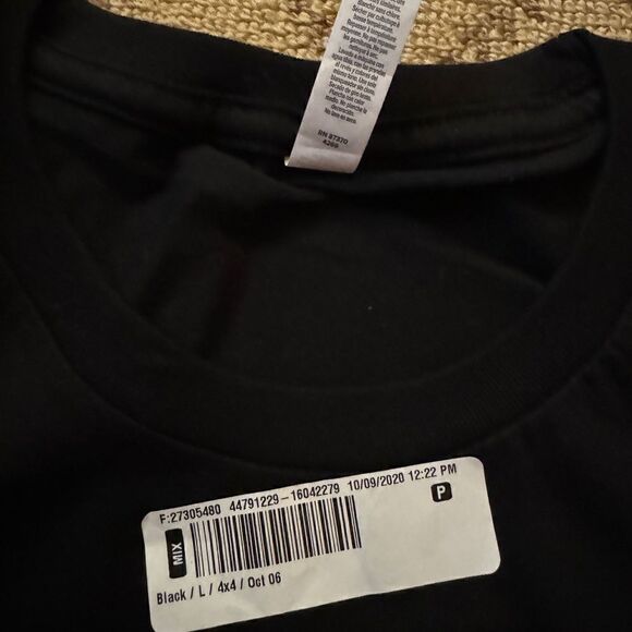 Barstool black short sleeved T-shirt with Maryland Flag pattern logo NWT L - Picture 6 of 6